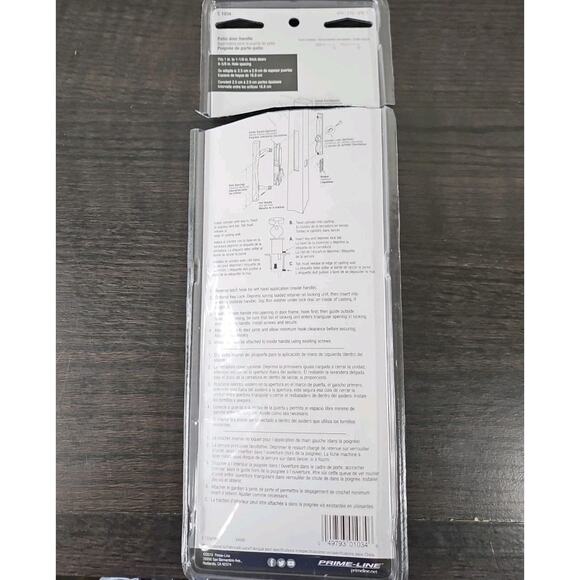 Wood Sliding Patio Door Pull Handle With Chrome Mounting Brackets Durable Design - Picture 6 of 8